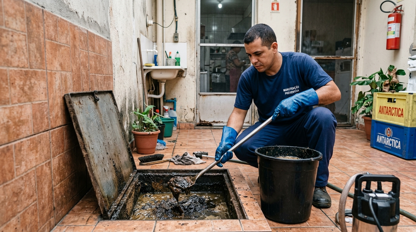 Limpeza de Caixa de Gordura em Serra-ES